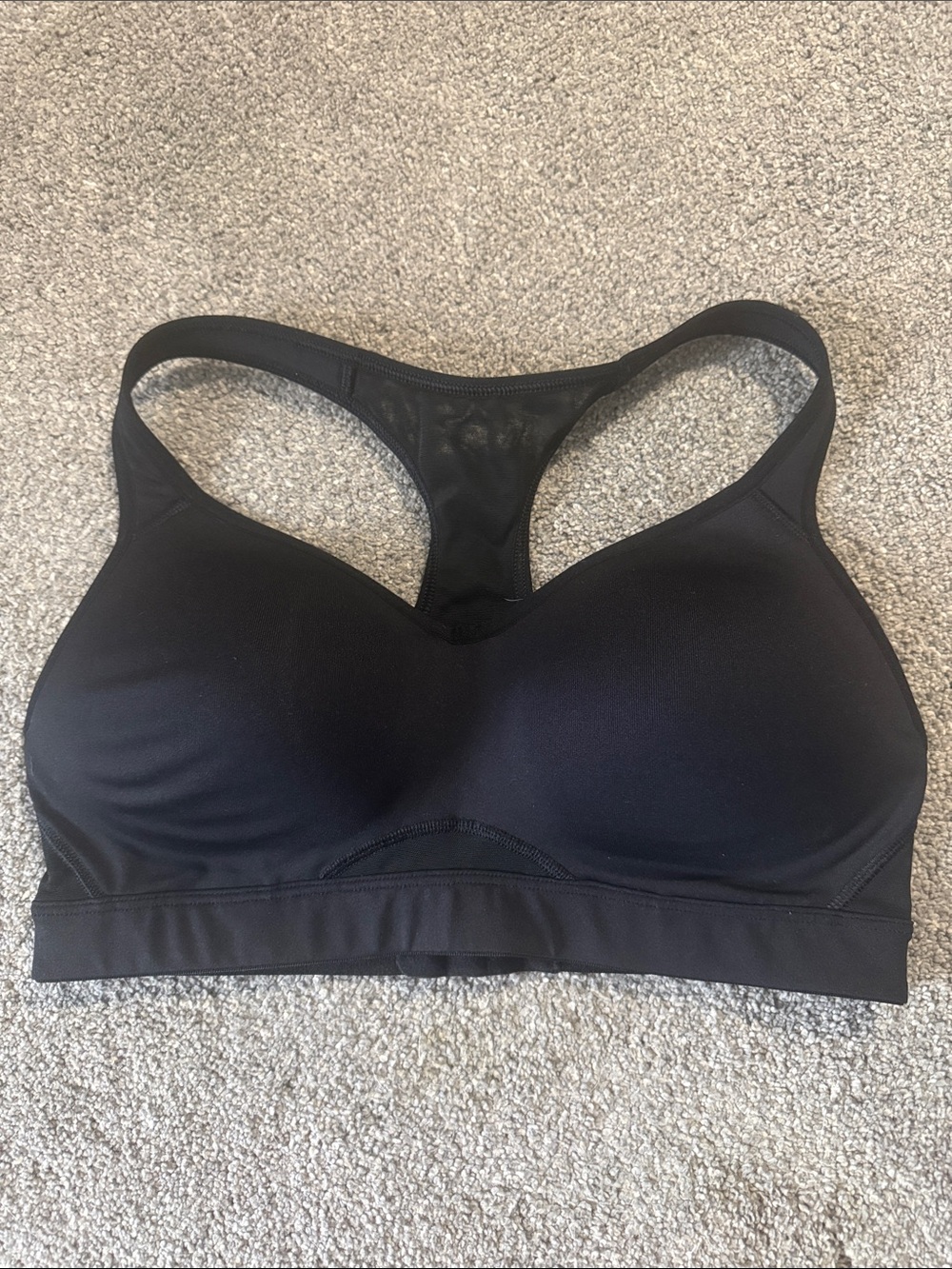Black Racerback Molded Cup Sports Bra